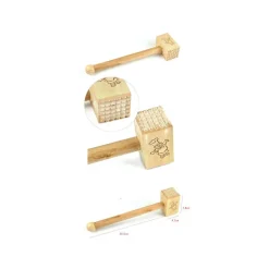 BATTICARNE IN LEGNO MARTELLO BATTI CARNE PER SNELLIRE NERVI UTENSILE CUCINA CASA