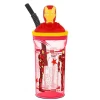 BICCHIERE CON CANNUCCIA INTEGRATA IRON MAN IN 3D CAPIENZA 360 ML PER BIMBI