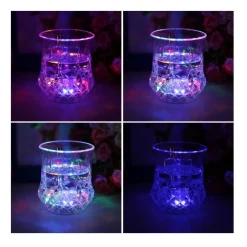 BICCHIERE INDUTTIVO RGB LED CAMBIA COLORE CON IL VERSARE LIQUIDO BIRRA COCKTAIL