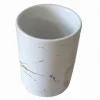 BICCHIERE PORTA SPAZZOLINI EFFETTO MARMO MODERNO ACCESSORI ARREDO DA BAGNO 59886