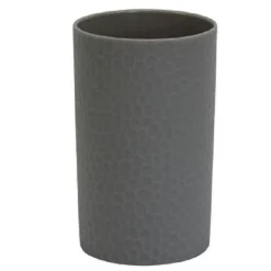 BICCHIERE PORTA SPAZZOLINI DA DENTI COLORE GRIGIO ACCESSORI ARREDO BAGNO 79799