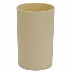 BICCHIERE PORTA SPAZZOLINI DA DENTI COLORE BEIGE ACCESSORIO ARREDO BAGNO 79791