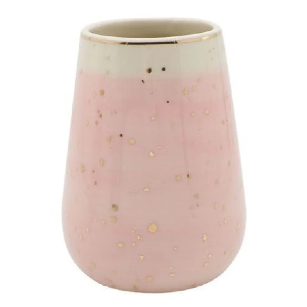 BICCHIERE PORTA SPAZZOLINI DENTIFRICIO 8.5 X 11.4CM ACCESSORI ARREDO BAGNO 79970