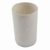 BICCHIERE PORTA SPAZZOLINI COLORE BIANCO LAVORATO ACCESSORIO ARREDO BAGNO 10436