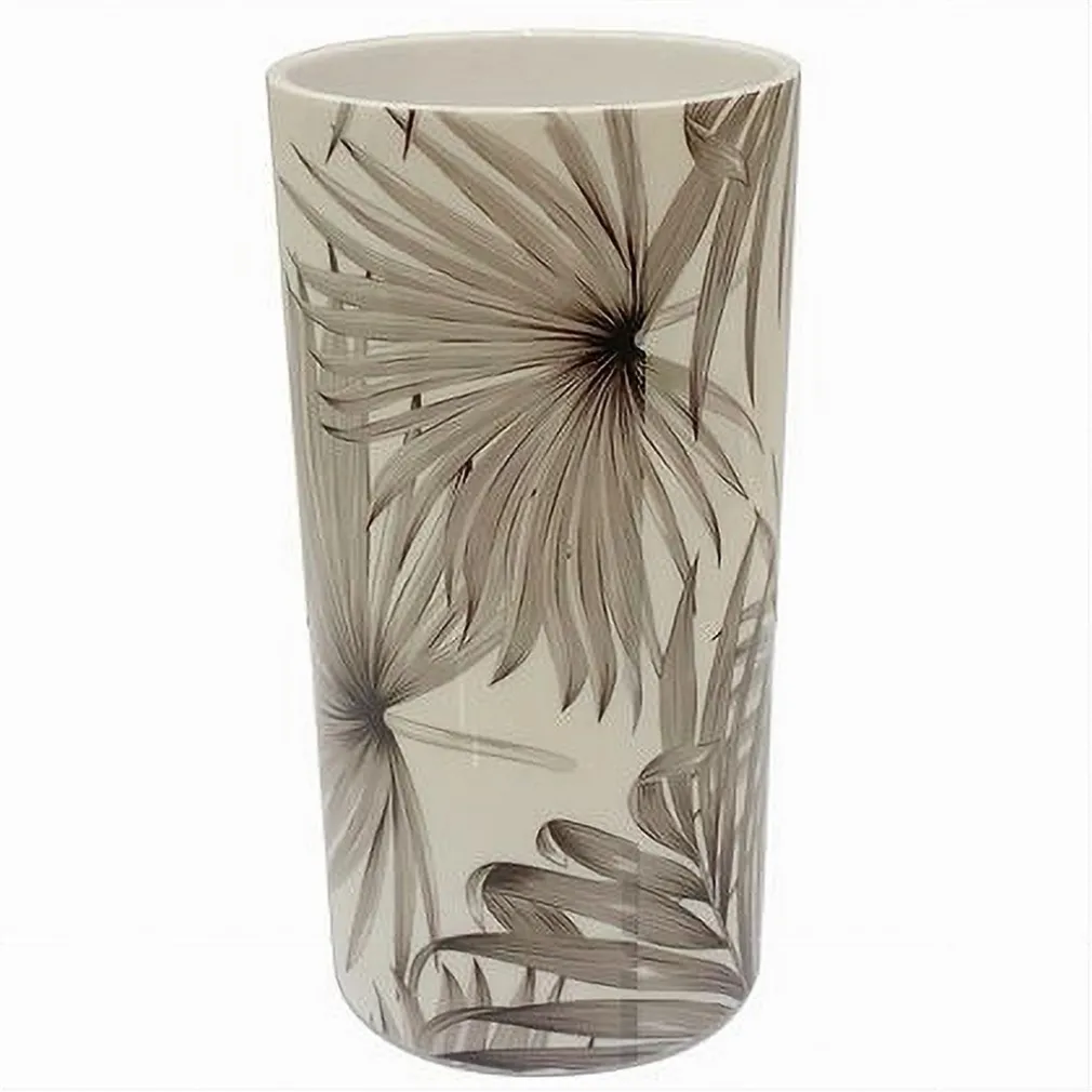 BICCHIERE PORTA SPAZZOLINO DENTIFRICIO ACCESSORIO ARREDO BAGNO TROPICALE 87068