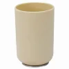 BICCHIERE PORTA SPAZZOLINI DENTIFRICIO BEIGE SILVER ACCESSORI ARREDO BAGNO 79882
