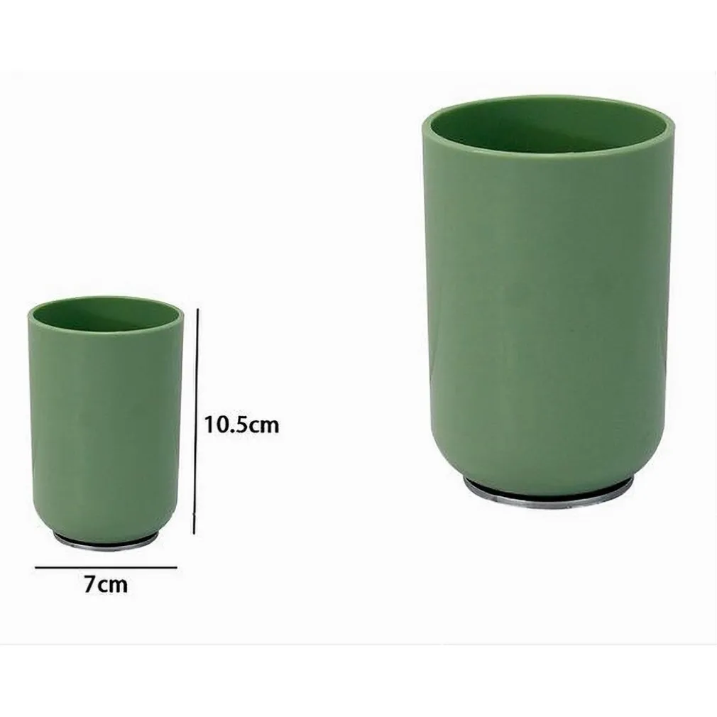 BICCHIERE PORTA SPAZZOLINI DENTIFRICIO VERDE SILVER ACCESSORI ARREDO BAGNO 79876