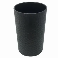 BICCHIERE PORTA SPAZZOLINI DA DENTI COLORE NERO ACCESSORI ARREDO DA BAGNO 79183