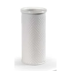 BICCHIERE PORTA SPAZZOLINO METALLO ROMBO ELEGANTE COLORI ASSORTITI 6X13CM 783357