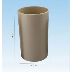 BICCHIERE PORTA SPAZZOLINI DENTIFRICIO ACCESSORIO ARREDO DA BAGNO 7X11.5CM 52390