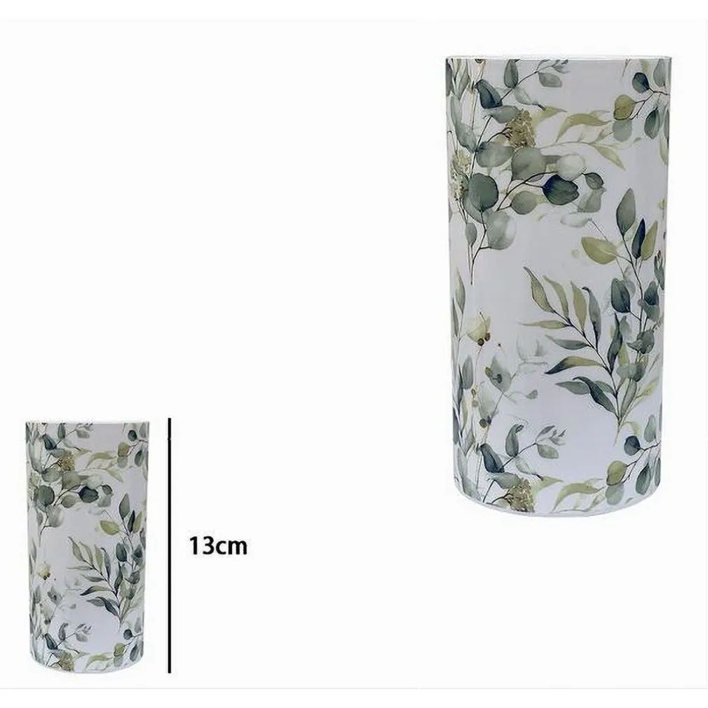 BICCHIERE PORTA SPAZZOLINO DENTIFRICIO ACCESSORI ARREDO BAGNO FIORI FOGLIE 87054