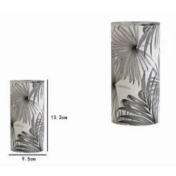 BICCHIERE PORTA SPAZZOLINO CON FORI TROPICALE ACCESSORIO ARREDO DA BAGNO 87069