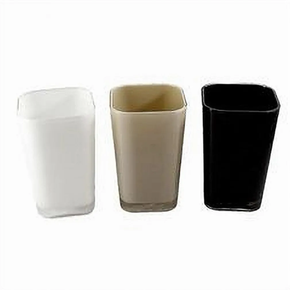 BICCHIERE PORTA SPAZZOLINI DENTIFRICIO RETTANGOLARE ACCESSORI ARREDO BAGNO 52402