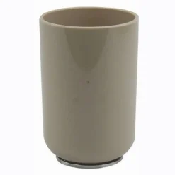 BICCHIERE PORTASPAZZOLINI DENTIFRICIO TORTORA SILVER ACCESSORI ARREDO BAGNO 69467