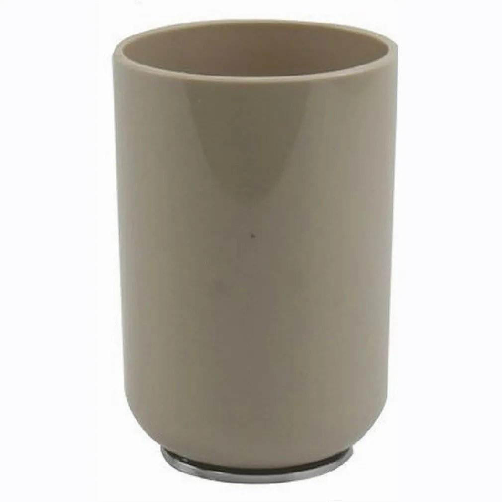 BICCHIERE PORTASPAZZOLINI DENTIFRICIO TORTORA SILVER ACCESSORI ARREDO BAGNO 69467