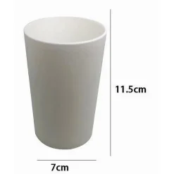 BICCHIERE PORTASPAZZOLINI DENTIFRICIO COLORE BIANCO ACCESSORI ARREDO BAGNO 79187