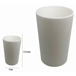 BICCHIERE PORTASPAZZOLINI DENTIFRICIO COLORE BIANCO ACCESSORI ARREDO BAGNO 79187