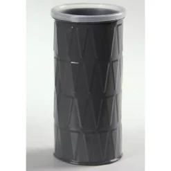 BICCHIERE PORTASPAZZOLINO IN LATTA 6X14CM APPOGGIO BAGNO COLORI ASSORTITI 655500