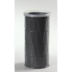 BICCHIERE PORTASPAZZOLINO IN LATTA 6X14CM APPOGGIO BAGNO COLORI ASSORTITI 655500