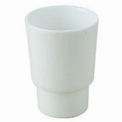 BICCHIERE RICAMBIO PORTA SPAZZOLINO IN CERAMICA BIANCA BAGNO ACCESSORI 59346