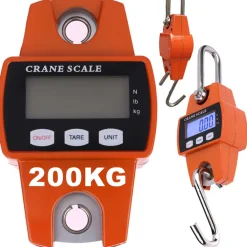 BILANCIA DINAMOMETRO DIGITALE A MOLLA MECCANICA FINO 200KG BILANCIA PESA BAGAGLI