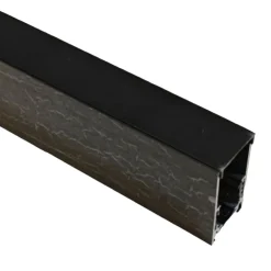 BINARIO LINEARE ESTERNO IN ALLUMINIO NERO PER TRACK LIGHTS MAGNETICHE DC 48V 2MT GF-3-2M