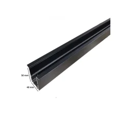 BINARIO MAGNETICO NERO 2MT 48V DA INCASSO PER FARETTI LED CON COPERTURA TK670-2M