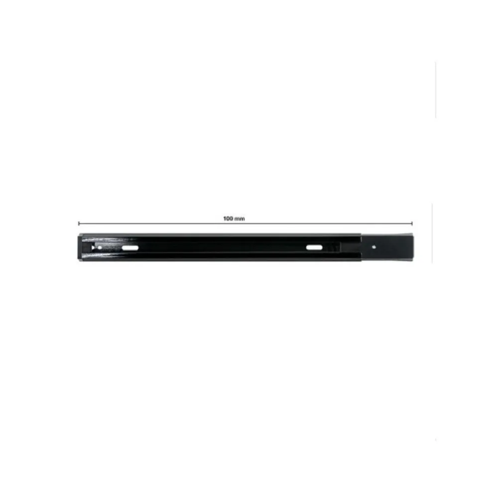 BINARIO 1MT ELETTRIFICATO 2POLI RINFORZATO MONOFASE NERO PER FARO PISTA-N BINA-N