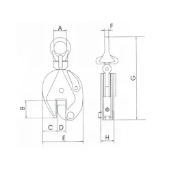 BINDA MECCANICA A MANOVELLA NOVAMACH PORTATA CRICK SOLLEVAMENTO