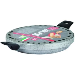 BISTECCHIERA GRILL CON MANICI Ø32CM IN ALLUMINIO CON RIVESTIMENTO ANTIADERENTE 042788M