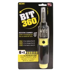 BIT 360 CACCIAVITE 6 IN 1 TWIST BIT PUNTE MAGNETICHE UNIVERSALE CASA LAVORO KIT