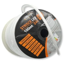 BOBINA 100 MT STRIP LED FLESSIBILE DC 24V 9W/MT DIVISIBILE DA ESTERNO IP65 1010-2025