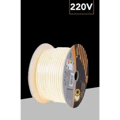 BOBINA 100MT STRIP LED COB 220V ESTERNO IP65 LUCE 3000K 4000K 6500K 220V-COB-288