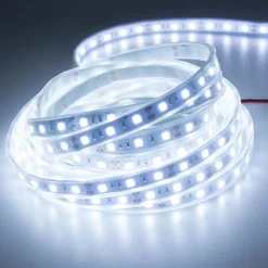 BOBINA STRISCIA STRIP LED 5050 FLESSIBILE 5M ADESIVA LUCE INTERNO ESTERNO IP65