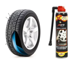BOMBOLETTA SPRAY RIPARA PNEUMATICO PER AUTO MOTO SIGILLA FORI PENUMATICI 300 ML