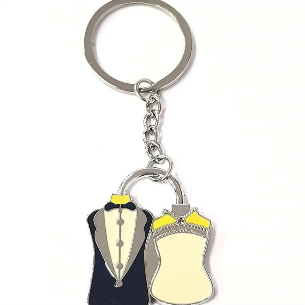 BOMBONIERA BOMBONIERE 12 PEZZI SPOSI CC39855 PORTACHIAVI CONFETTI MATRIMONIO