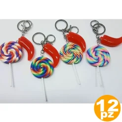 BOMBONIERA BOMBONIERE CANDY LOLLIPOP LECCA LECCA CORNO COMPLEANNO PORTACHIAVI