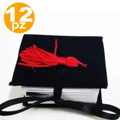 BOMBONIERA BOMBONIERE PER TESI LAUREA SCATOLINA A FORMA DI LIBRO PORTA CONFETTI