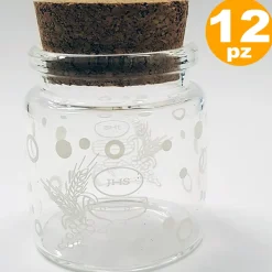 BOMBONIERA BOMBONIERE PER COMUNIONE AMPOLLA IN VETRO TAPPO SUGHERO PORTACONFETTI