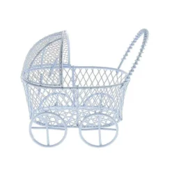 BOMBONIERA CARROZZINA PASSEGGINO PORTA CONFETTI NASCITA BATTESIMO PORTACONFETTI