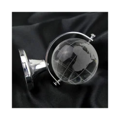 BOMBONIERA MAPPAMONDO IN VETRO DIAMETRO 6CM PER COMUNIONE WEDDING BATTESIMO