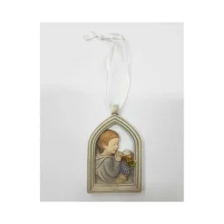 BOMBONIERE COMUNIONE BAMBINO ARCO SIMBOLO EUCARESTIA CALICE CERAMICA APPENDINO