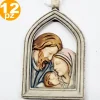 BOMBONIERE NATIVITA' ARCO CRESIMA GIUSEPPE MADONNA BAMBINO CERAMICA APPENDINO