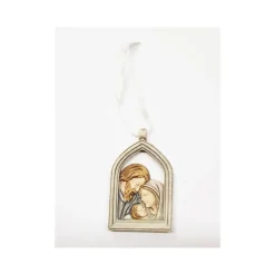 BOMBONIERE NATIVITA' ARCO CRESIMA GIUSEPPE MADONNA BAMBINO CERAMICA APPENDINO