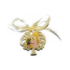 BOMBONIERE PER PRIMA COMUNIONE BAMBINA ALBERO DELLA VITA IN CERAMICA APPENDINO