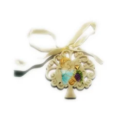 BOMBONIERE PER PRIMA COMUNIONE BAMBINO ALBERO DELLA VITA IN CERAMICA APPENDINO