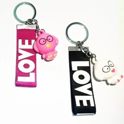 BOMBONIERE PORTACHIAVI CANE CAGNOLINO LOVE X 18 ANNI PRIMO COMPLEANNO COMUNIONE