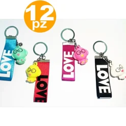 BOMBONIERE PORTACHIAVI CANE CAGNOLINO LOVE X 18 ANNI PRIMO COMPLEANNO COMUNIONE