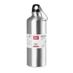 BORRACCIA BOTTIGLIA IN ALLUMINIO CON MOSCHETTONE CAPACITÀ 600ML 7.3X21CM 0224858
