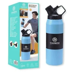 BORRACCIA BOTTIGLIA TERMICA SPORT THERMOS TERMOS CONTENITORE ACQUA 950ML TX-8537